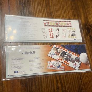 NIP Creative Memories Sports Stickers Combo: Basketball & Volleyball